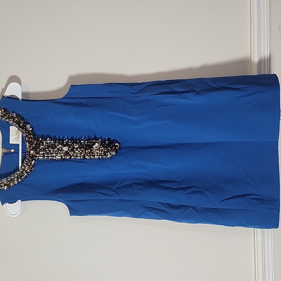 Lilly Pulitzer Edita Embellished Sequin Stretch Mini Dress in Barton Blue 4 - Picture 5 of 11